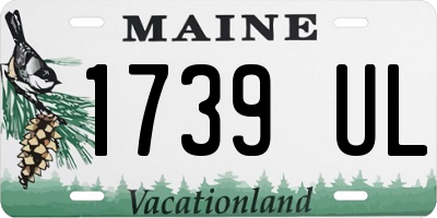 ME license plate 1739UL