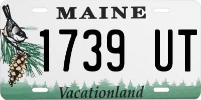 ME license plate 1739UT