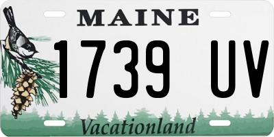 ME license plate 1739UV