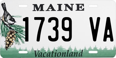 ME license plate 1739VA