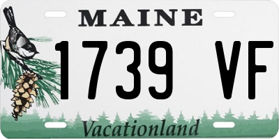 ME license plate 1739VF