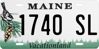 ME license plate 1740SL