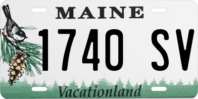 ME license plate 1740SV