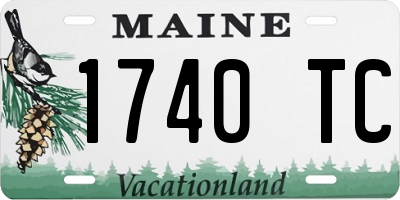 ME license plate 1740TC
