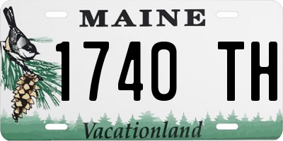 ME license plate 1740TH