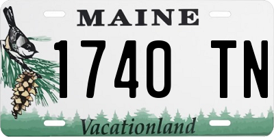 ME license plate 1740TN