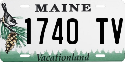 ME license plate 1740TV