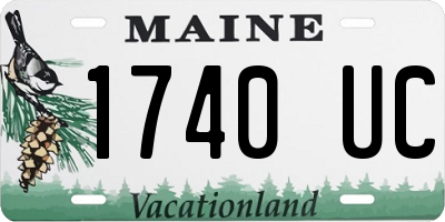 ME license plate 1740UC