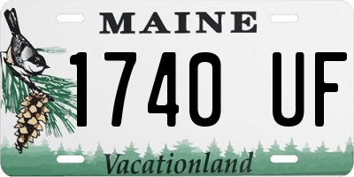 ME license plate 1740UF