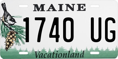 ME license plate 1740UG