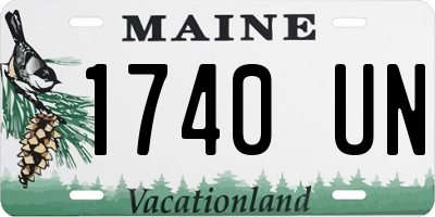 ME license plate 1740UN