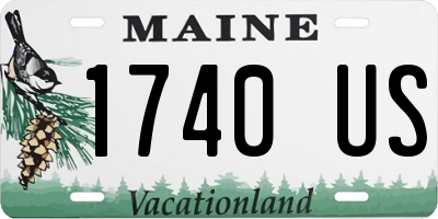 ME license plate 1740US