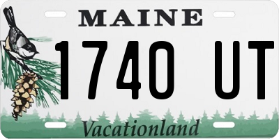 ME license plate 1740UT