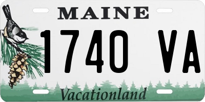 ME license plate 1740VA