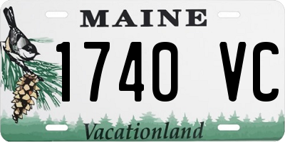 ME license plate 1740VC