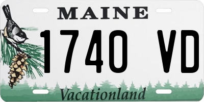 ME license plate 1740VD