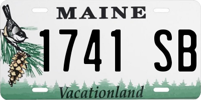 ME license plate 1741SB