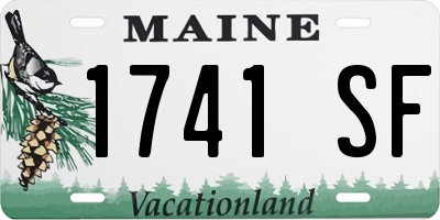 ME license plate 1741SF