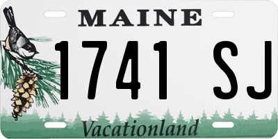 ME license plate 1741SJ