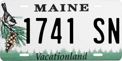 ME license plate 1741SN