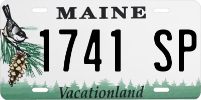 ME license plate 1741SP
