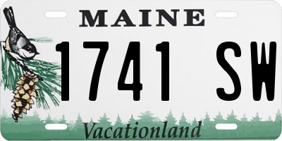 ME license plate 1741SW
