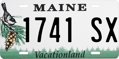 ME license plate 1741SX