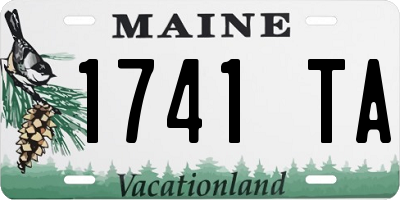 ME license plate 1741TA