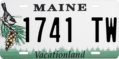 ME license plate 1741TW