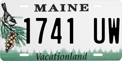ME license plate 1741UW