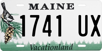 ME license plate 1741UX
