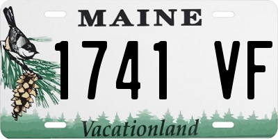 ME license plate 1741VF