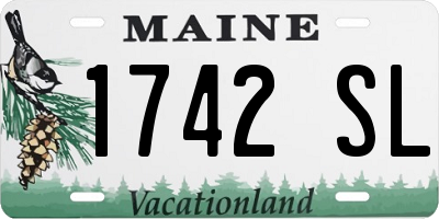 ME license plate 1742SL