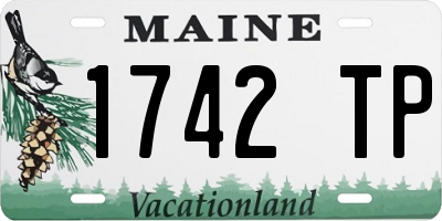 ME license plate 1742TP