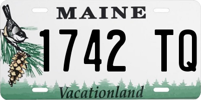 ME license plate 1742TQ