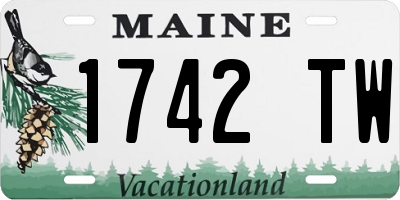 ME license plate 1742TW