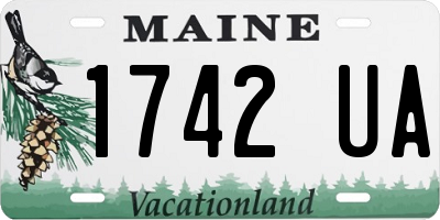 ME license plate 1742UA