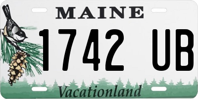 ME license plate 1742UB