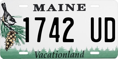 ME license plate 1742UD