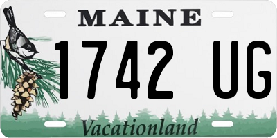 ME license plate 1742UG