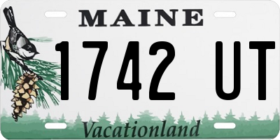 ME license plate 1742UT