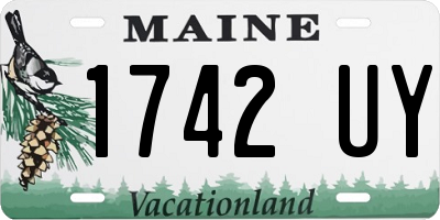 ME license plate 1742UY