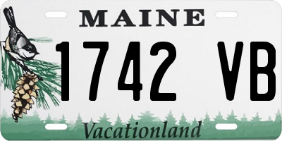 ME license plate 1742VB