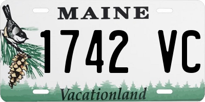 ME license plate 1742VC