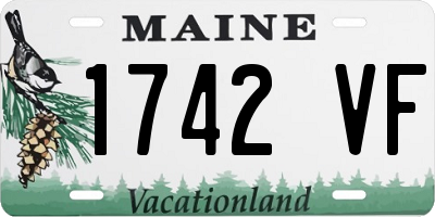 ME license plate 1742VF