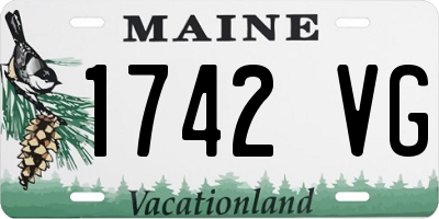 ME license plate 1742VG