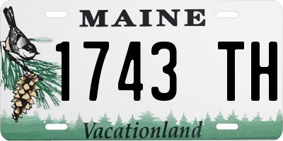 ME license plate 1743TH