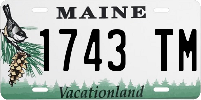 ME license plate 1743TM