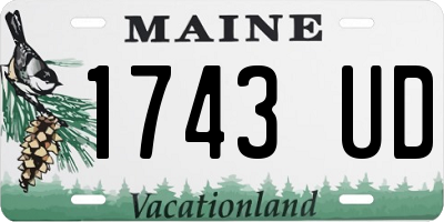 ME license plate 1743UD