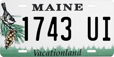 ME license plate 1743UI